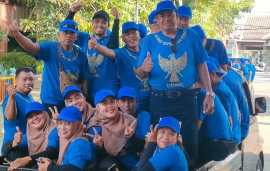 Kemeriahan warga Desa Semambung Kecamatan Wonoayu Kabupaten Sidoarjo. (AKURATNEWS)