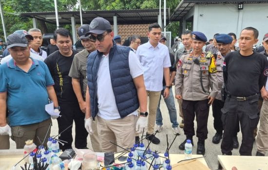 Badan Narkotika Nasional (BNN) melaksanakan Operasi Terpadu Pemulihan Kawasan Rawan Narkotika di Kampung Bahari, Kecamatan Tanjung Priok, Jakarta Utara.