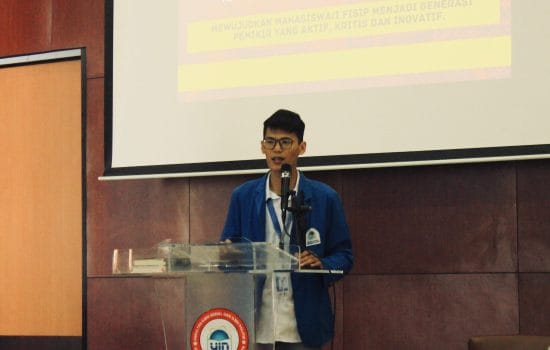 Ketua Dewan Eksekutif Mahasiswa (DEMA) FISIP UIN Syarif Hidayatullah Jakarta periode 2024/2025, Ahmad Husni.